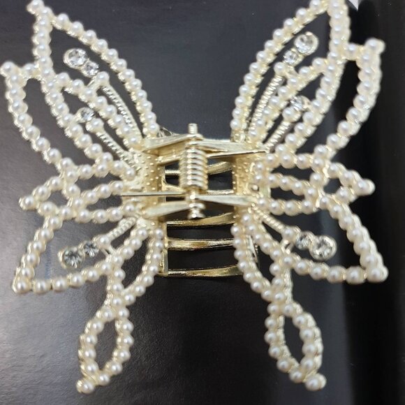 Fashion Butterfly Claw Long Hair Tie Girl Women Casual Formal Accessory Gift - Picture 2 of 2